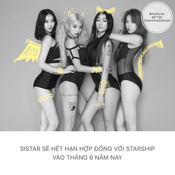 Hợp đồng 7 năm của SISTAR với Starship Ent. sẽ kết thúc vào tháng 6, ngay sau đợt comeback lần này. Liệu các thành viên có tiếp tục đồng hành cùng nhau?