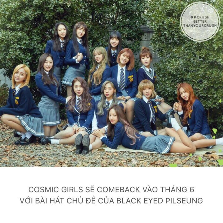 Starship x&aacute;c nhận Cosmic Girls (WJSN) đang chuẩn bị cho full album đầu tay với b&agrave;i h&aacute;t chủ đề được sản xuất bởi "ph&ugrave; thủy tạo hit" Black Eyed Pilseung. Trước đ&oacute; nh&oacute;m cũng sẽ tổ chức concert đầu tay v&agrave;o 19 v&agrave; 20/5 tại hội trường Blue Square Samsung Card, S