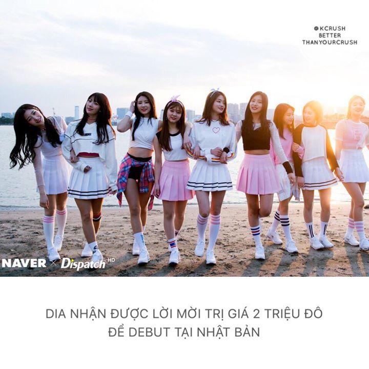 TV Report đưa tin DIA được đề nghị k&iacute; một bản hợp đồng trị gi&aacute; 2 triệu đ&ocirc; (45.3 tỷ VNĐ) với một c&ocirc;ng ty giải tr&iacute; lớn tại đất nước mặt trời mọc cho việc Nhật tiến. Hiện c&ocirc;ng ty chủ quản của DIA, MBK Ent. đang tiến h&agrave;nh thảo luận về đề nghị n&agrave;y v&agrave; d&agrave;nh thời