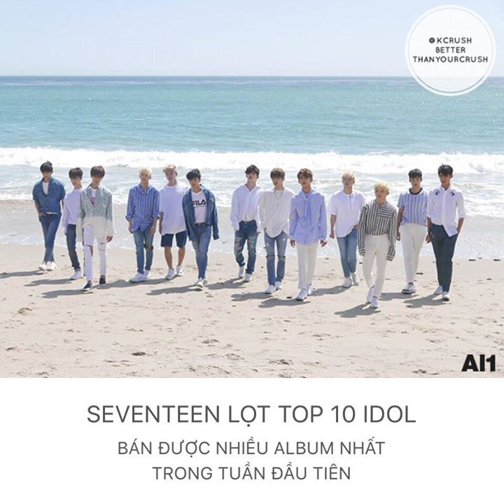 Album “Al1” đã bán được 192,399 bản ngay tại tuần đầu tiên phát hành. Giúp SEVENTEEN trở thành nhóm nhạc đứng thứ 2 trong năm 2017, và đứng thứ 10 K-Pop về số lượng album trong tuần đầu tiên bán ra.