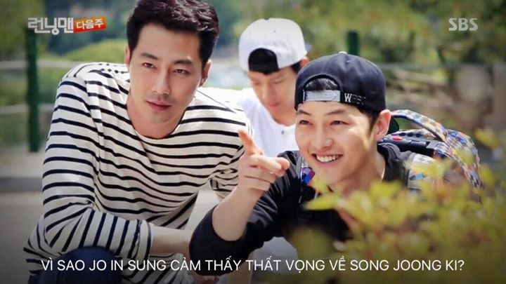 Tr&ecirc;n &ldquo;Happy Together&rdquo; tập  ng&agrave;y 25/5, Jo In Sung đ&atilde; chia sẻ về t&igrave;nh bạn th&acirc;n thiết giữa anh v&agrave; Song Joong Ki, Lee Kwang Soo. Khi đề cập đến giải Daesang của Song Joong Ki tại &ldquo;KBS Drama Awards&rdquo;, Jo In Sung n&oacute;i: &ldquo;Cậu ấy đ&atilde; kh&ocirc;ng nhắc đến em khi n&oacute;i lời ph&aacute;