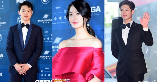 Hành động đáng yêu của Yoona, D.O. và Park Bo Gum tại lễ trao giải Baeksang nhận vàn lời khen "có cánh"