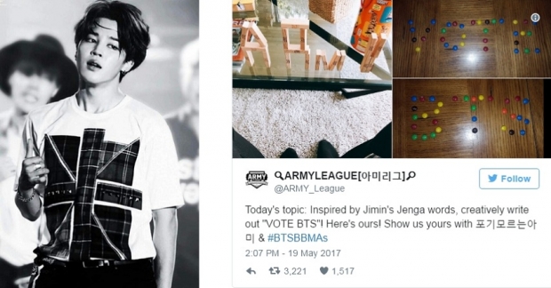 Jimin (BTS) tạo nên một xu hướng mới trên Twitter