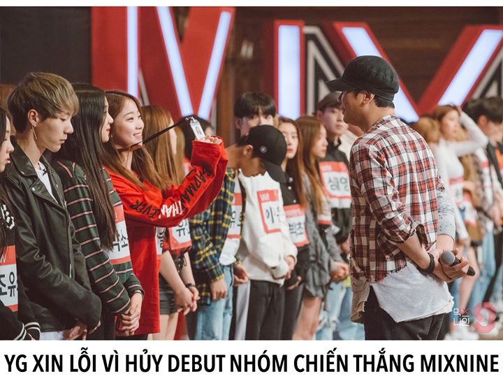 “Xin chào. Đây là YG Entertainment, công ty sản xuất đứng đằng sau chương trình MIXNINE.