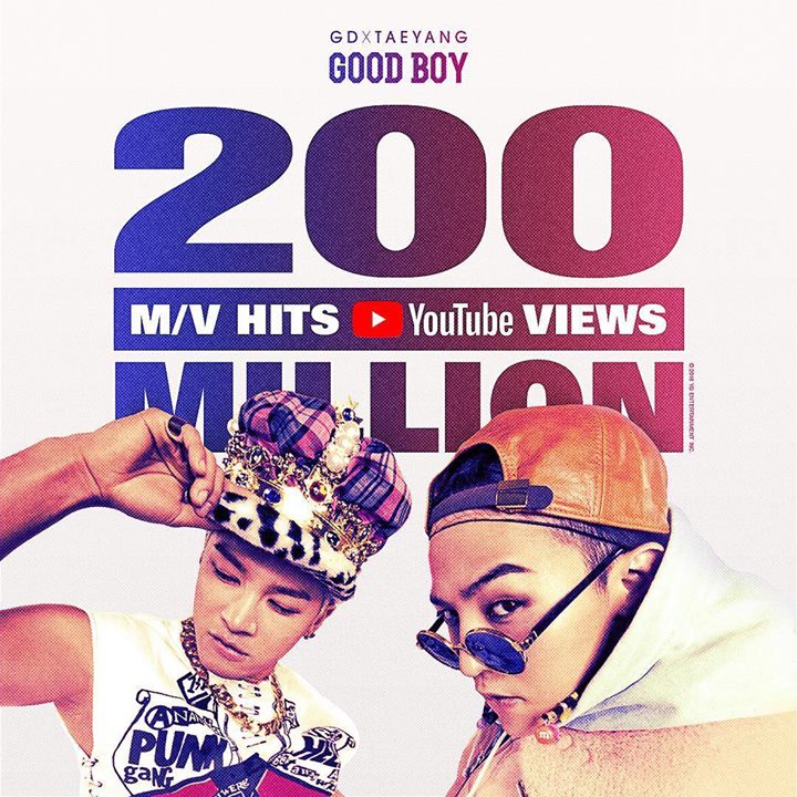 “GOOD BOY” của G-Dragon và Taeyang cán mốc 200 triệu views 