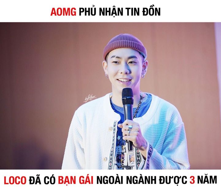 Báo chí đưa tin Loco không giấu việc mình có bạn gái với bạn bè thân thiết, nam rapper đã giới thiệu cô với nhiều người xung quanh. Đồng thời bật mí thêm rằng bạn gái Loco hiện đang chuẩn bị cho kì thi tuyển công chức. Đáp lại, AOMG cho biết đây là tin đồ