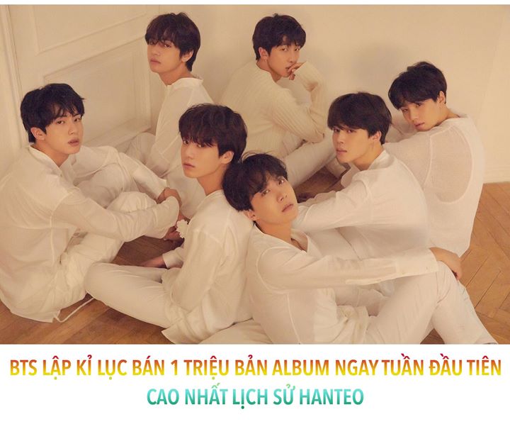 Theo Hanteo, “Love Yourself 轉 Tear” đã tẩu tán được 1 triệu bản tính đến chiều ngày 24/05. Đây là số lượng album bán ra cao nhất trong tuần đầu kể từ khi bảng xếp hạng này được thành lập vào năm 1993, phá kỉ lục 759,263 bản tuần đầu của “Love Yourself 承 H