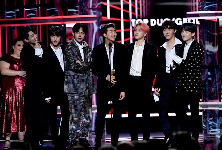 BTS thắng giải Top Duo/Group tại Billboard Music Awards 2019 trước các đề cử Imagine Dragons, Maroon 5, Panic! At the Disco và Dan + Shay