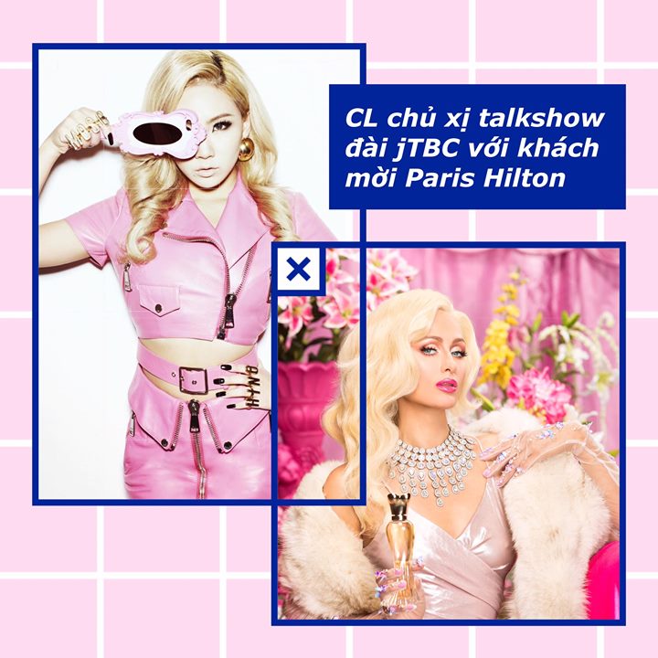 jTBC đang sản xuất talkshow riêng cho CL mang tên “CL Nine”. Paris Hilton khả năng sẽ làm khách mời đặc biệt nhân dịp cô nàng sắp sang Hàn vào ngày 30/05 để quảng cáo cho hãng mỹ phẩm trang điểm mới. 