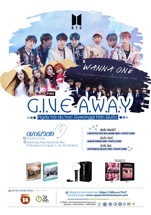 GIVEAWAY: NHẬN QUÀ BTS, BLACKPINK, WANNA ONE TỪ NGÀY HỘI DU HỌC GYEONGGI HÀN QUỐC 