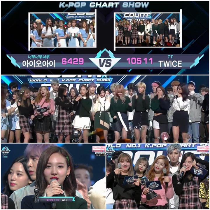 TWICE tiếp tục giành chiến thắng trên M! Countdown tuần này trước "Very Very Very" của I.O.I