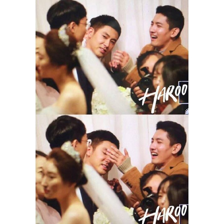 Instiz: Phản ứng của TVXQ Yunho khi chứng kiến em gái mình hôn chú rể trong lễ cưới ㅋㅋㅋㅋ