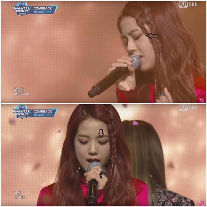 BLACKPINK Jisoo bị anti fan chiếu lazer vào mắt trên sân khấu "Stay" tại M! Countdown ngày 10/11. 