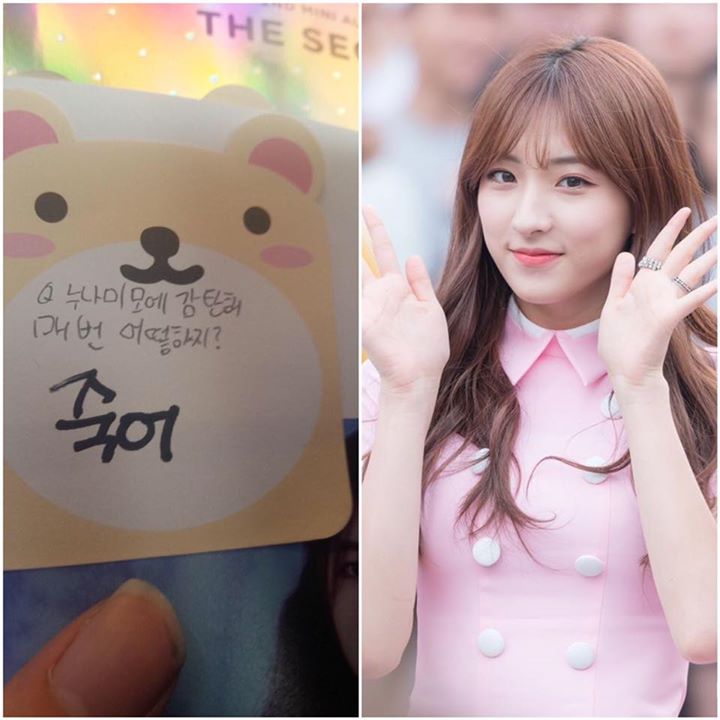 Pann: COSMIC GIRLS Eunseo trả lời một fanboy tại buổi fansign