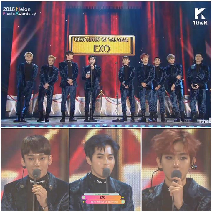 #MMA2016 DAESANG Artist of the Year: EXO