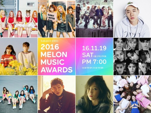 MelOn Music Awards 2016 tiết lộ danh sách top 10