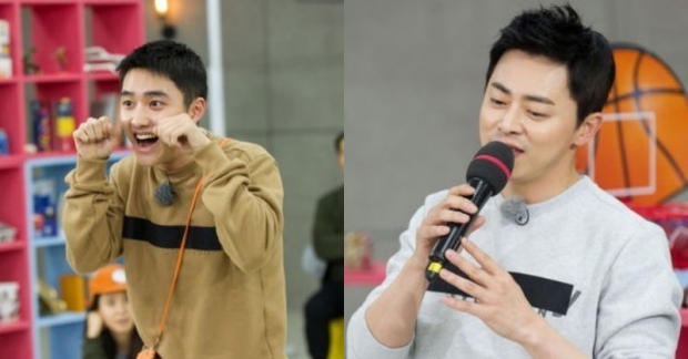 Kỹ năng tạp kỹ của D.O. và Jo Jung Suk được khai thác triệt để tại "Running Man"