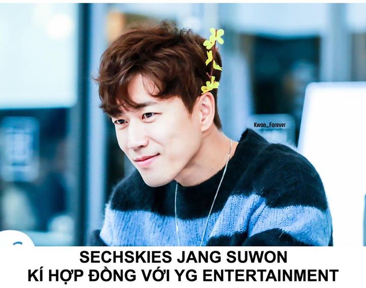 Jang Suwon là thành viên thứ 4 của Sechskies kí hợp đồng độc quyền với YG sau Lee Jae Jin, Kang Sung Hoon và Eun Ji Won. “Không chỉ hoạt động của Sechskies, mà từ nay tôi sẽ theo đuổi các hoạt động cá nhân dưới sự hỗ trợ của YG. Tôi rất hạnh phúc khi cảm 