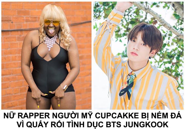 Ngày 02/11, một tài khoản twitter đề cập về việc CupcakKe, Desiigner và Jungkook bằng tuổi, CupcakKe đã retweet với caption: “Nghe cứ như threesome ấy”. Sau khi bị A.R.M.Y phản ứng dữ dội, cô liền lên tiếng đáp trả: