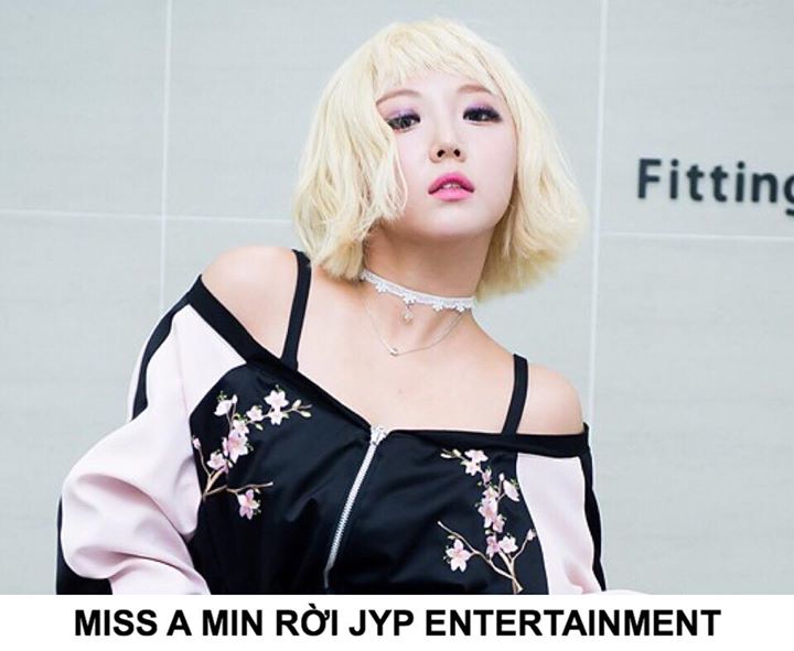 JYP th&ocirc;ng b&aacute;o sau khi thảo luận, Min quyết định kh&ocirc;ng t&aacute;i k&iacute; hợp đồng với c&ocirc;ng ty. Họ chưa đưa ra quyết định về tương lai của miss A.