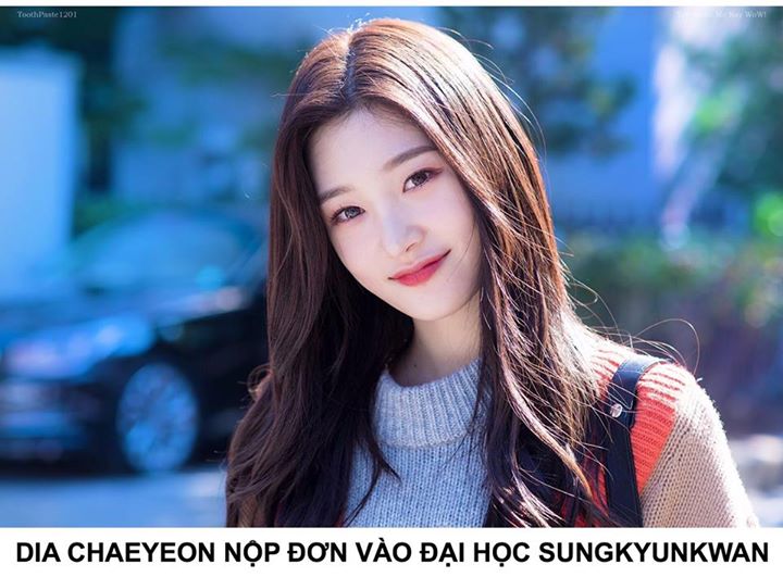 Chaeyeon đ&atilde; nộp đơn x&eacute;t tuyển v&agrave;o khoa Diễn xuất v&agrave; Nghệ thuật của Đại học Sungkyunkwan từ th&aacute;ng 9. Hiện nữ idol sinh năm 97 đang chờ kết quả.
