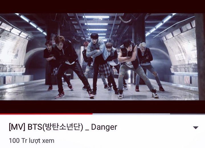 “Danger” là MV thứ 9 của BTS cán mốc 100 triệu views sau “Dope”, “Fire”, “Blood, Sweat & Tears”, “Boy in Luv”, “Save Me”, “Not Today”, Spring Day” và “DNA”. Hôm nay nhóm cũng vừa trở thành tài khoản Hàn Quốc đầu tiên đạt 10 triệu follower trên Twitter.