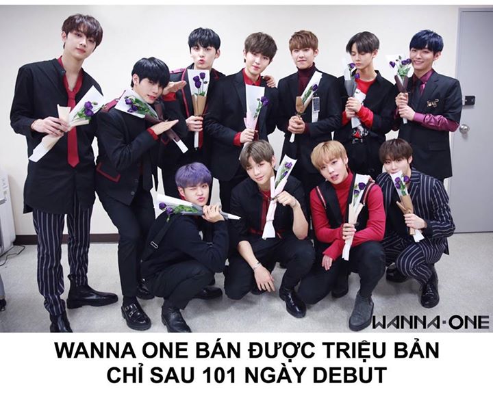 Tính đến 14:30 KST chiều nay, Wanna One đã tẩu tán được 1 triệu album (733,837 bản từ ‘1x1=1’ và 267,000 bản từ repackage ‘1-1=0’ = 1,000,837). Trở thành nhóm nhạc idol đầu tiên bán được 1 triệu bản cho album debut kể từ sau năm 2000 tới nay.