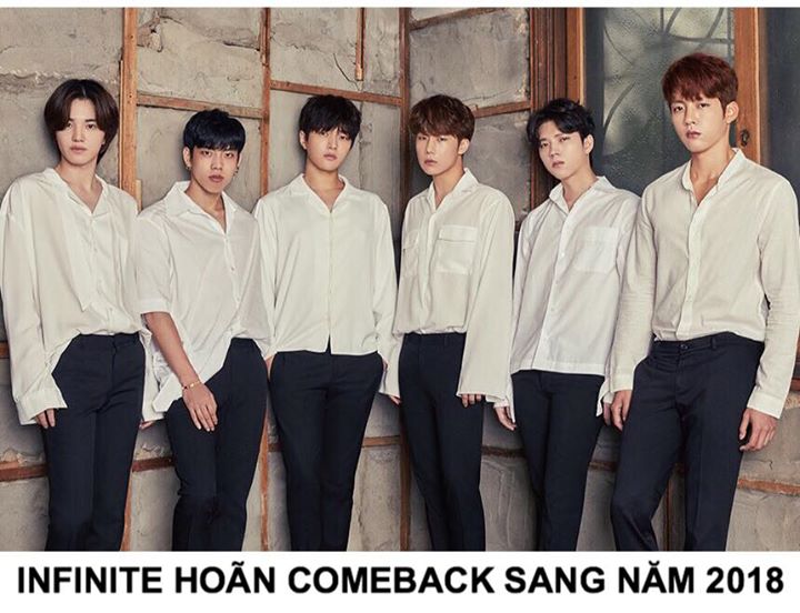 Woollim Entertainment thông báo: “INFINITE hy vọng sẽ comeback vào tháng Giêng, nhưng lịch trình của họ hiện vẫn chưa kết thúc. Họ đang thu âm ca khúc mới và tiến hành một số sửa đổi.” Đây sẽ là lần đầu tiên nhóm trở lại với 6 thành viên sau khi Hoya rời 