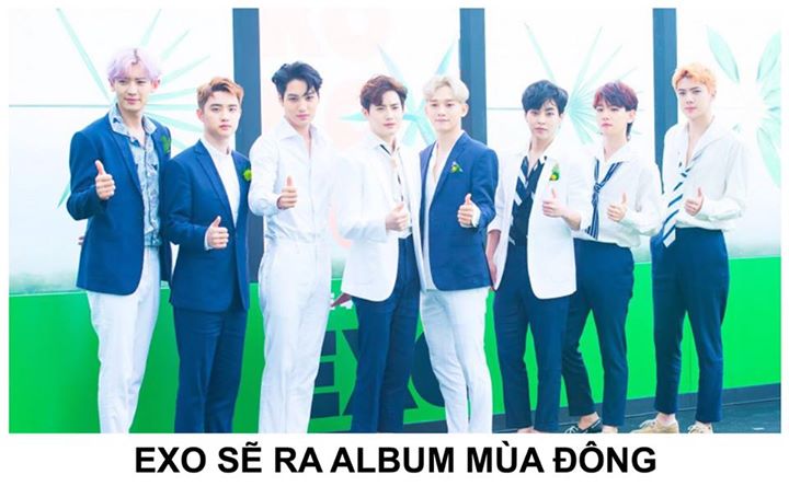 SM xác nhận EXO đang chuẩn bị cho album mùa đông đặc biệt phát hành vào giữa tháng 12. Chi tiết sẽ được thông báo tại concert ngày mai của nhóm.