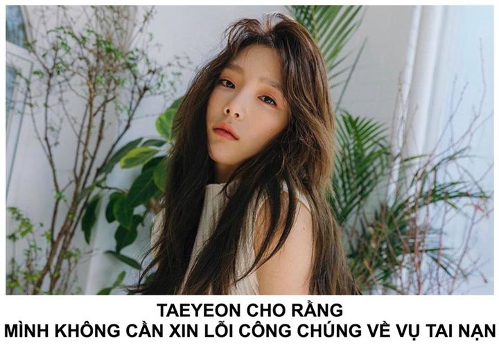 Một fan khuyên Taeyeon trên Instagram: “Chị ơi, nếu chị thấy bình luận này, xin hãy đăng một bài xin lỗi công khai… Em nói vậy vì em thật sự lo lắng cho chị với tư cách là một fan… TT hôm qua em đã rất sốc. Thật may vì ai cũng ổn cả.”