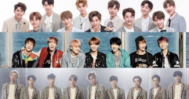 BXH giá trị thương hiệu boygroup tháng 11: Wanna One vươn lên dẫn đầu,  BTS và EXO lọt top 3