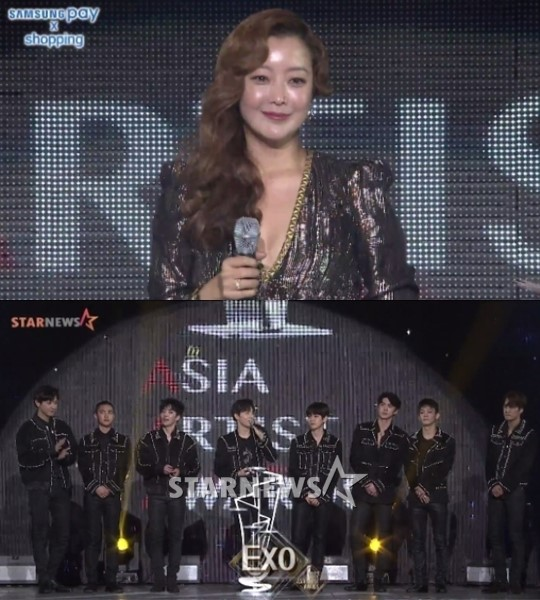 Bài báo: [2017 AAA] Kim Hee Sun và EXO giành daesang... Wanna One là tân binh của năm 