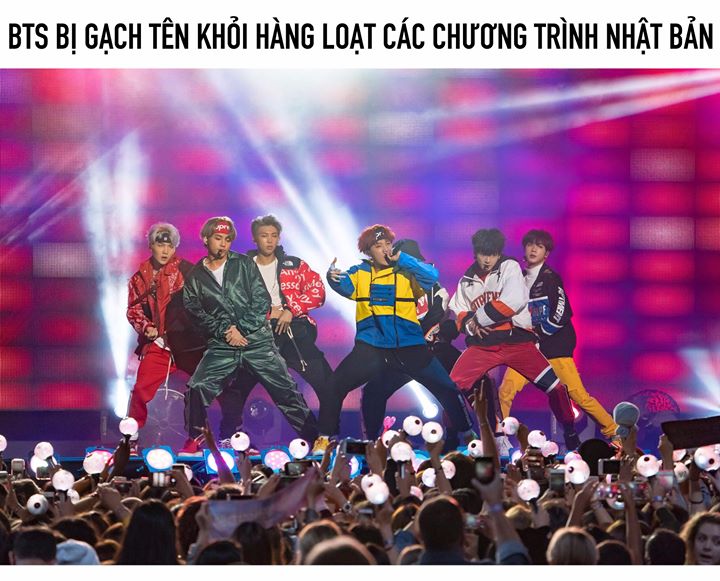 Tờ báo Nhật Bản Sponichi Annex đưa tin sau Music Station Live của Asahi TV, BTS sẽ không tham dự các chương trình Giao thừa Kōhaku của NHK, FNS Music Festival của Fuji YV. Nhóm vốn có mặt trong danh sách biểu diễn nhưng đã bị loại bỏ sau scandal chiếc áo 