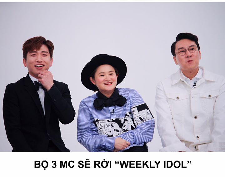 Cả Lee Sang Min, Kim Shin Young và Yoo Se Yoon sẽ rời khỏi vị trí MC trên MBC Weekly Idol khi chương trình tiếp tục tái cơ cấu vào tháng 1 năm 2019. 