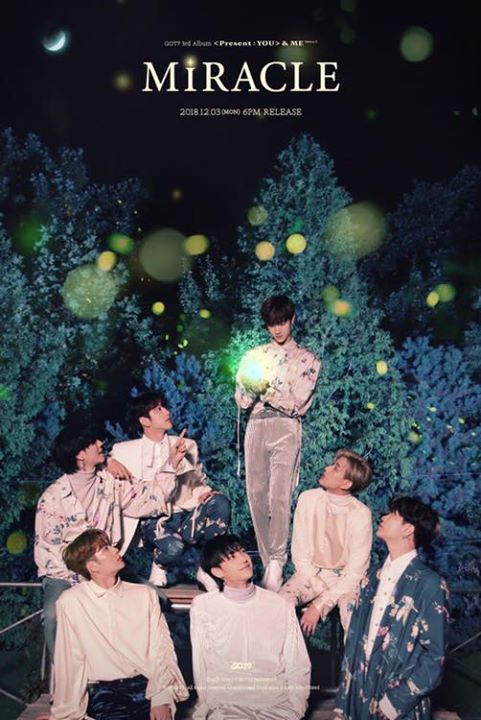 GOT7 xuất hiện với concept Giáng sinh cho repackage album phòng thu thứ 3 “<Present : YOU> &ME Edition” và ca khúc chủ đề “Miracle” vào ngày 3/12