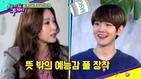 Pann: BoA nói với Baekhyun: "Em chơi game với các bạn nữ đúng không?"