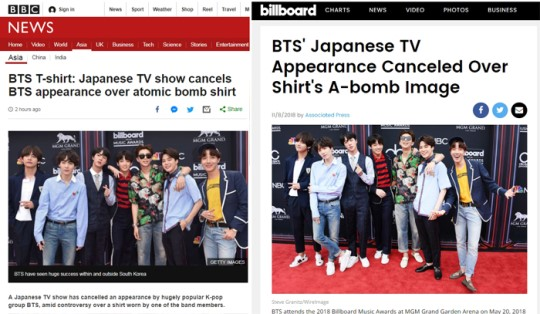 [naver] Billboard, BBC, vv... các trang báo chí nước ngoài thi nhau đưa tin về việc "BTS hủy lịch trình trên các chương trình truyền hình Nhật Bản", gây náo loạn truyền thông