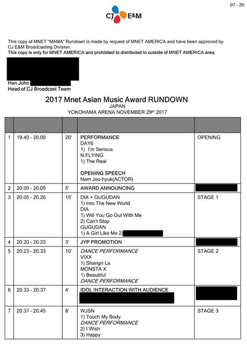 Lộ th&ecirc;m danh s&aacute;ch tin đồn c&aacute;c nghệ sĩ biểu diễn tại MAMA 2017 ở Yokohama Arena, Nhật Bản ng&agrave;y 29/11. Hiện cũng chưa được x&aacute;c thực.