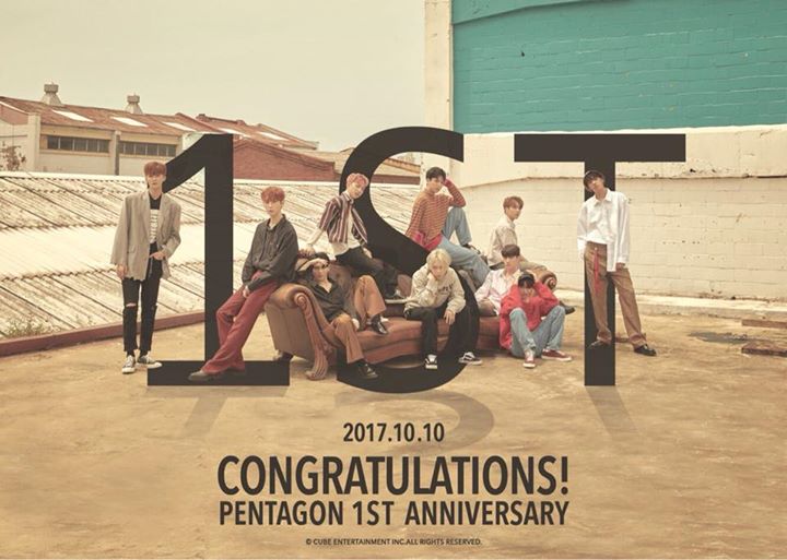 Chúc mừng kỉ niệm 1 năm debut của PENTAGON (10/10/2016) #10월10일_10명의_펜타곤