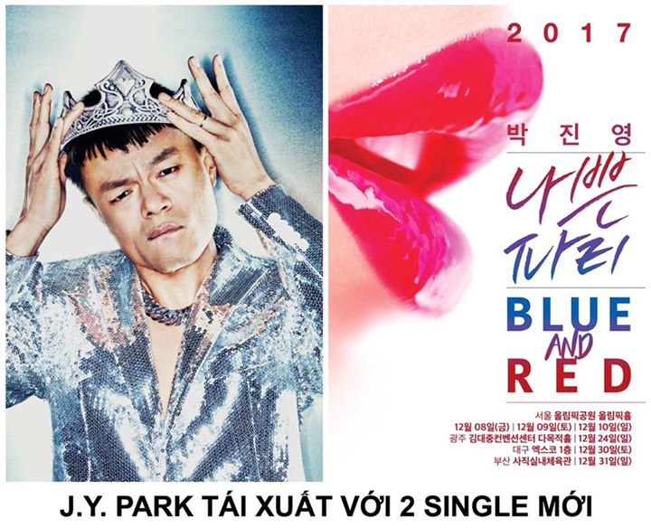 Để chuẩn bị cho tour concert trong nước “Naughty Party 2017: Blue & Red” tháng 12, chủ tịch JYP Ent. Park Jin Young sẽ phát hành bản R&B ballad đại diện cho “Blue” feat cùng 1 nữ nghệ sĩ mà mình đang yêu thích vào ngày 16/10. Sau đó là một bản nhạc dance 