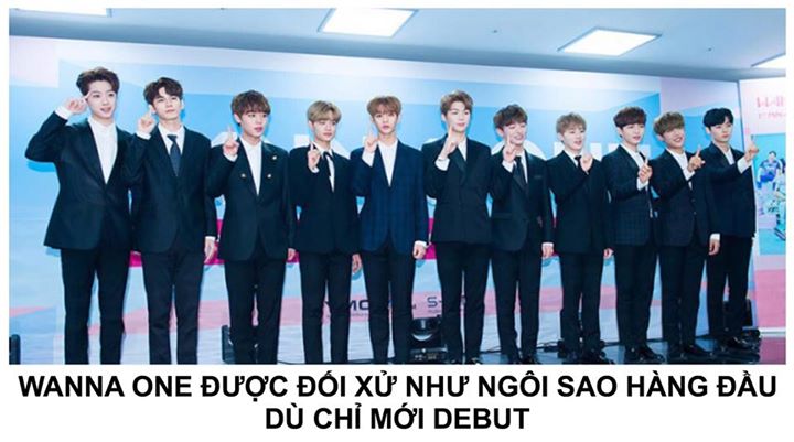 Chỉ mới debut được 3 tháng nhưng các thành WANNA ONE đã được ngồi ghế máy bay hạng thương gia và có phòng khách sạn riêng. Thông thường các nhóm nhạc tân binh chỉ được ngồi ghế hạng phổ thông và ở chung phòng khách sạn với các thành viên khác. Tuy nhiên, 