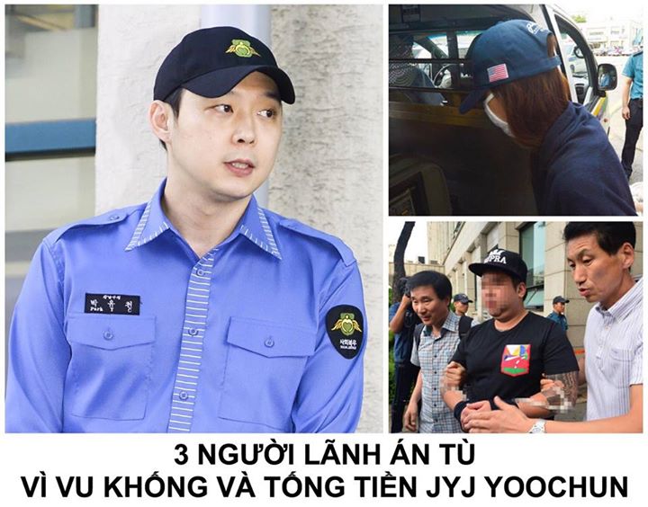 Vào ngày 26 tháng 10, người phụ nữ đầu tiên cáo buộc Park Yoochun về hành vi tấn công tình dục (gọi tắt là A), bạn trai và anh họ cô (Mr. Lee và Mr. Hwang) - những người âm mưu tống tiền Yoochun, đã bị kết án tù.