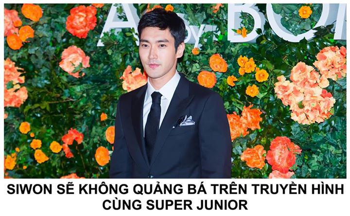 Label SJ thông báo: “Rất tiếc là Choi Siwon sẽ không tham gia vào các hoạt động quảng bá trên truyền hình cùng Super Junior khi họ comeback vào ngày 6/11 với full album thứ 8 ‘PLAY’. Chúng tôi chân thành xin lỗi các fan đã chờ đợi màn comeback của nhóm từ