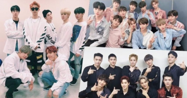 BXH giá trị thương hiệu boygroup tháng 10: Ba cái tên dẫn đầu lần lượt là BTS, Wanna One và EXO