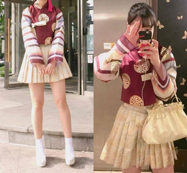 Instiz: Hanbok cách tân với váy tennis