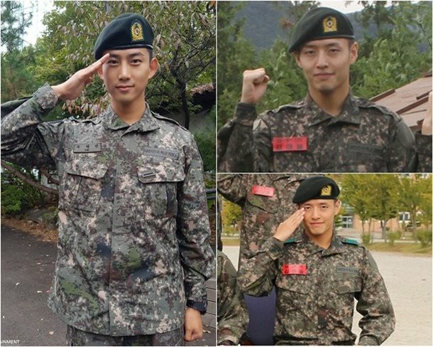 Bài báo: "Trở thành binh nhì" Taecyeon và Kang Haneul trông thật đáng tin cậy trong những bức ảnh quân ngũ