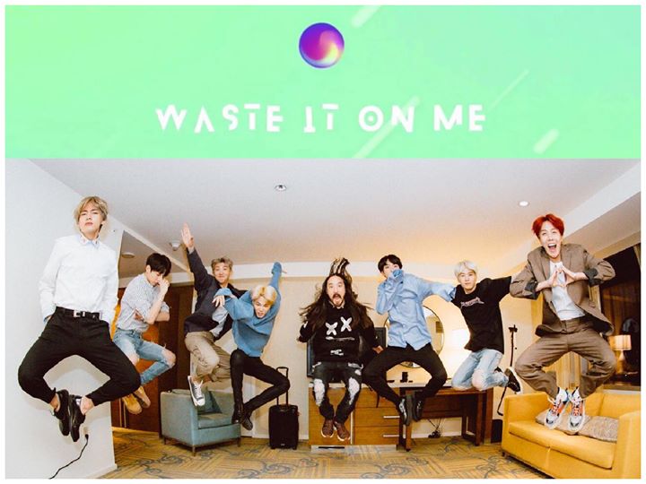 BTS kết hợp cùng Steve Aoki ra mắt ca khúc tiếng Anh đầu tiên trong sự nghiệp “WASTE IT ON ME” 