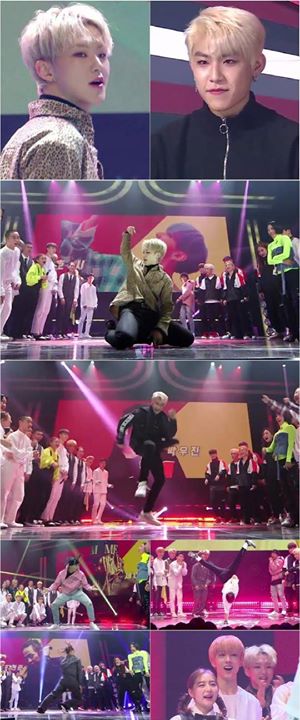 [Naver] "Dancing High" Seventeen Hoshi và Wanna One Park Woojin, cảnh cắt từ đoạn mở đầu "thòng tim"