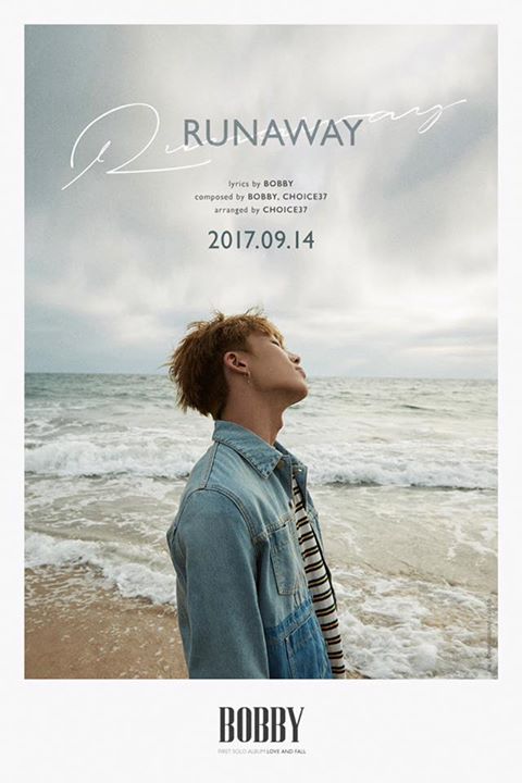 iKON Bobby sẽ ra mắt 2 ca khúc chủ đề do mình tham gia sáng tác và viết lời "Run Away" và "I Love You", nằm trong full album solo đầu tay "Love And Fall" vào ngày 14/9. 