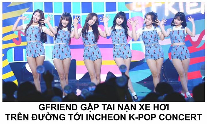 Theo Cảnh s&aacute;t tuần tra cao tốc tỉnh Incheon, xe chở GFRIEND đ&atilde; đ&acirc;m tr&uacute;ng xe của một người phụ nữ 43 tuổi ở ph&iacute;a trước khi đang chuyển l&agrave;n tr&ecirc;n đường cao tốc Gyeongin l&uacute;c 17:30 KST chiều qua khiến nh&oacute;m phải hủy m&agrave;n tr&igrave;nh diễn tại INK Concert. 